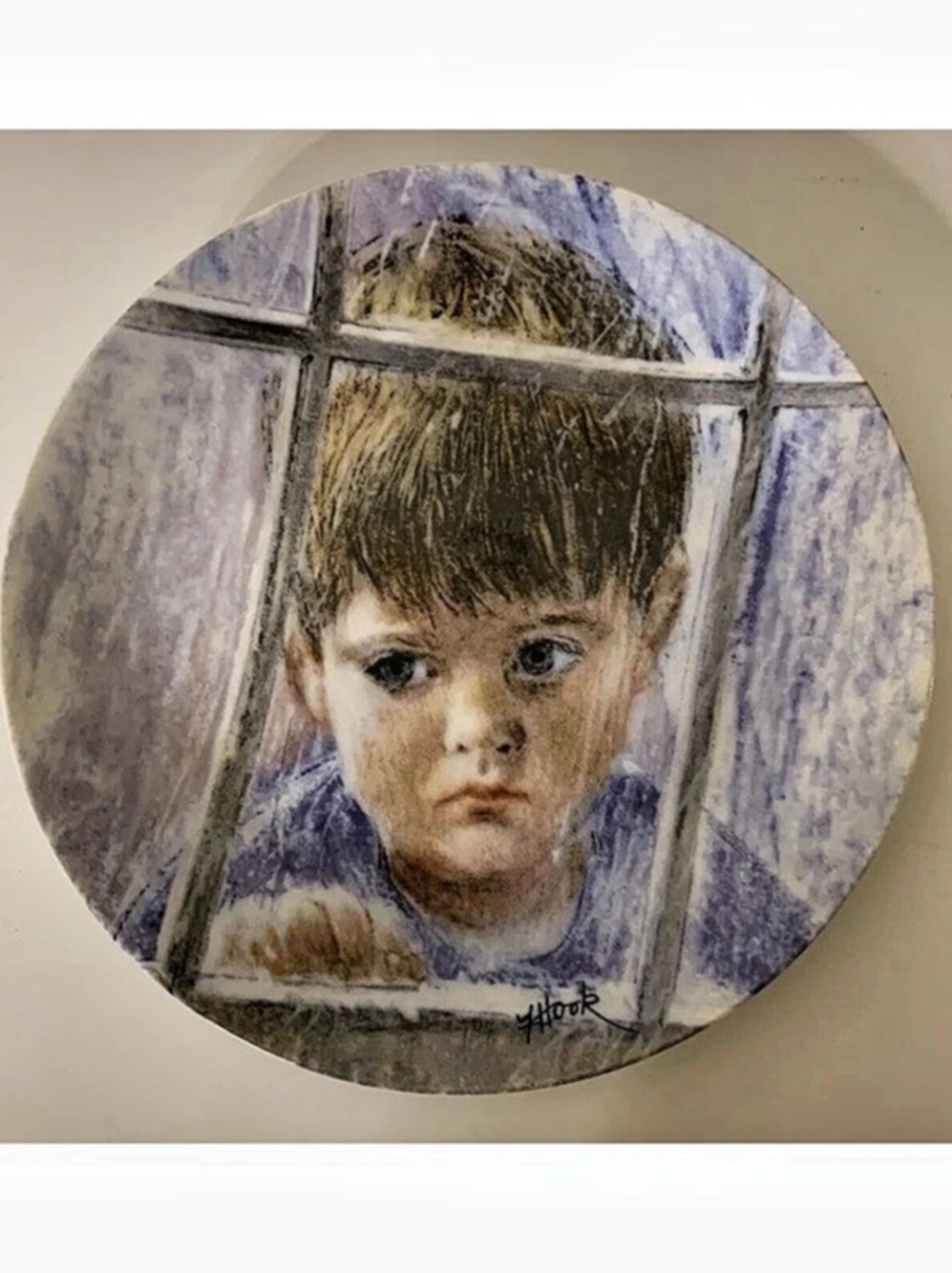 1986 Edwin Knowles "Disappointment" Frances Hook Legacy Plate #8709B